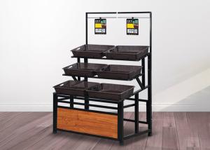 Wholesale Rigid structure CRS Vegetable Display Rack With Movable Baksets from china suppliers