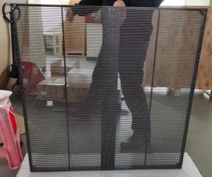 High Transparency LED Video Wall Screen , Transparent LED Curtain Display P3.91-7.81
