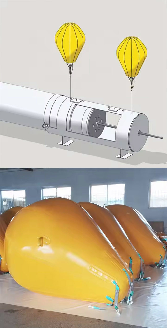 250kg Commerical Underwater Lift Bags Inflatable Marine Salvage Lifting Bags