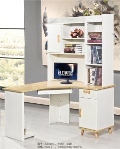 Painted MDF Computer Desk , Home Computer Desk Furniture Light Color