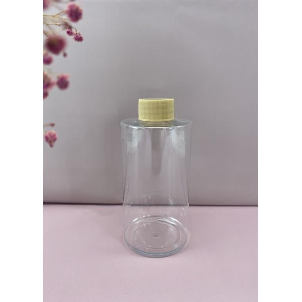 600Ml Empty Plastic Juice Bottles with Lids – Cylinder Drink Containers - Great for Storing Homemade Juices, Water