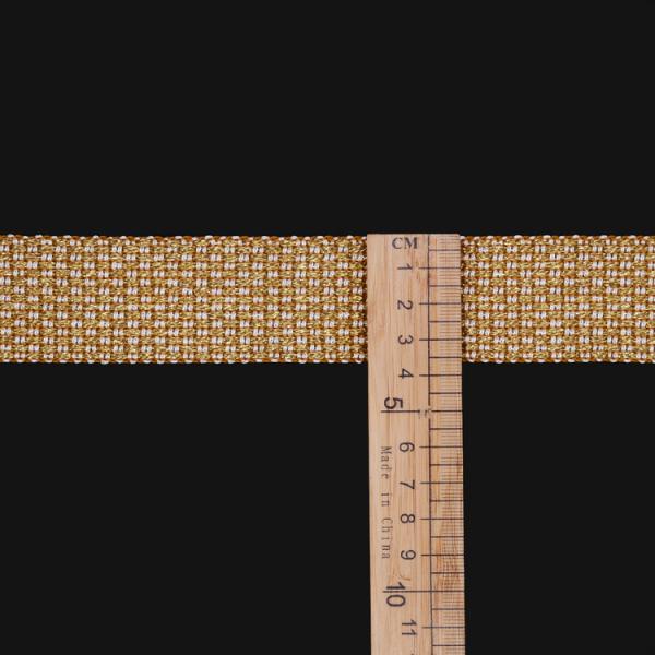 3.5cm KJ20043 Metallic Braided Webbing Trim For Cushion Carpet