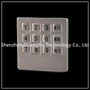 Wholesale 3x4 Layout 12 Button Keypad Matrix Type , Wired Numeric Keypad For Access Control from china suppliers