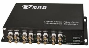 China Optical Video Transmitter And Receiver BNC Converter WDM Analog 16ch For Digital CCTV Camera on sale