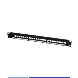 Wholesale Blank 1U 19&quot; 24 Port Modular Patch Panel Unshielded For Cabling System from china suppliers