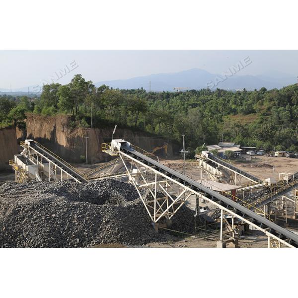 Screen Mesh 15mm Feeding 450mm Mining Crushing Machine