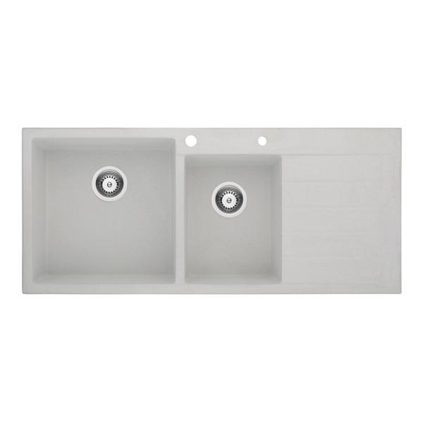 Two Number of Holes Without Faucet Modern Kitchen Composite Granite Integrated Sink