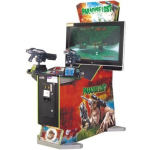 Wholesale Arcade game red color fiberglass material high definition LCD shooting simulation from china suppliers