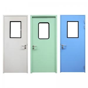 Wholesale Modern Polymer Cleanroom Steel Door Double Glazing Stainless Steel Hospital Door from china suppliers