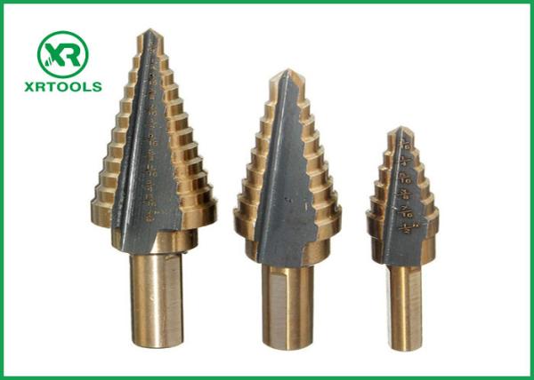 Quality Straight Flute HSS Step Drill Bit , 2 Inch Step Drill Bit For Multiple Hole for sale