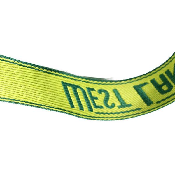 Nylon Polyester Jacquard Webbing Tape 2.6cm Width Green Elastic Band