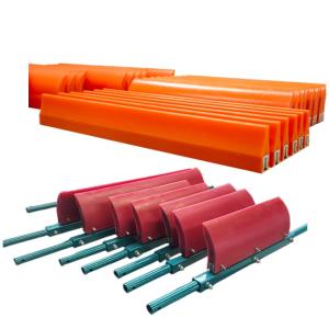 China Premium Polyurethane Conveyor Belt Cleaner Scraper Primary Secondary 450mm on sale