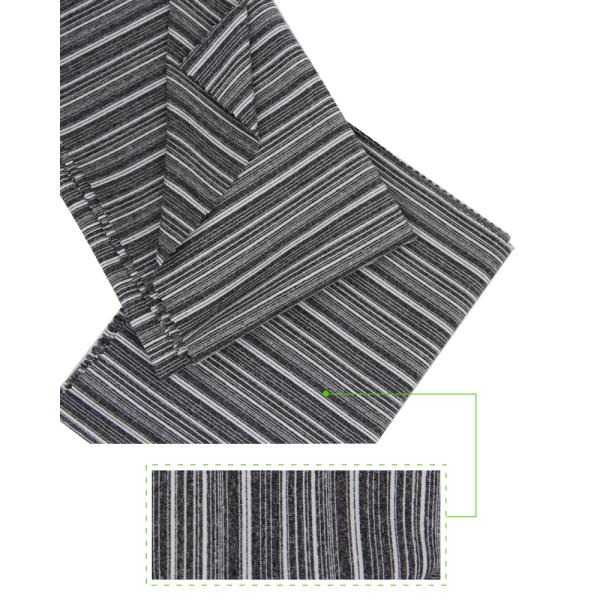 High Elastane Single Jersey Circular Knit Fabric Horizontal Stripes For Sports Garments
