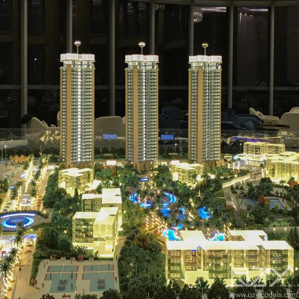 Kingkey Group 1/100 Shanhai City Residences Miniature Building Models