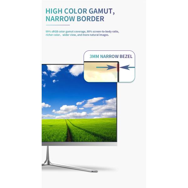 6th Generation I7 19Inch Wifi Desktop Computer Flat 3mm Narrow Bezel