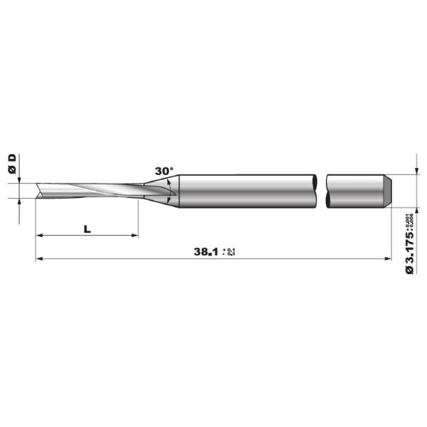 Prepreg Soft Base Materials CNC PCB End Mill Router Bits