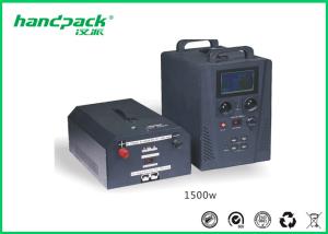 Wholesale Emergency 1000W / 1500W Portable Power Station Generator With AC Inverter from china suppliers