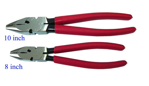 Round nose fencing plier 8 inch/10 inch fence tool QL1203 for Linesman