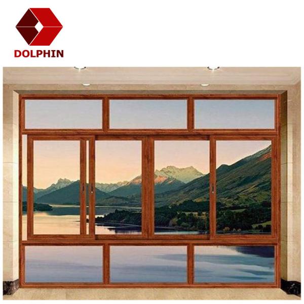 Quality Sash Design Aluminium Frame Sliding Window Energy Saving Double Glass Glazed for sale