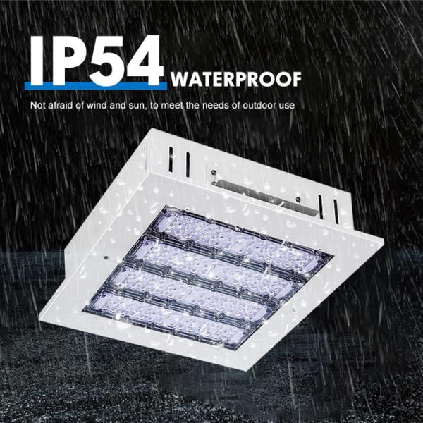 100W Gas Station Linear Industrial High Bay Lighting IP54 Waterproof