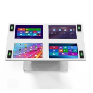 China Smart Interactive Guide Touch Screen Computer Kiosk 400 Cd/M2 For Bank on sale