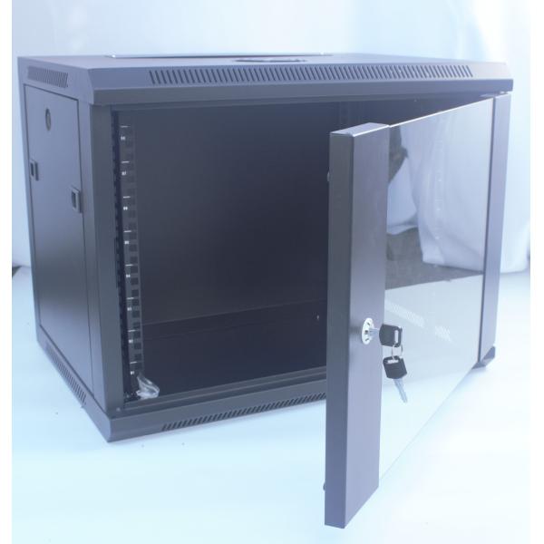 9U Server Rack Cabinet 19" Wall Mount Removable Black Data Cabinet/Network Rack