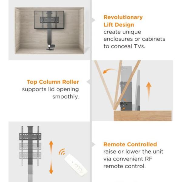 LCD TV bracket remote control lift bracket display elevator bracket hidden display bracket