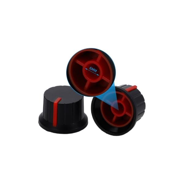 A9 volume knob potentiometer knob Plastic control knob 6mm white red green blue yellow orange