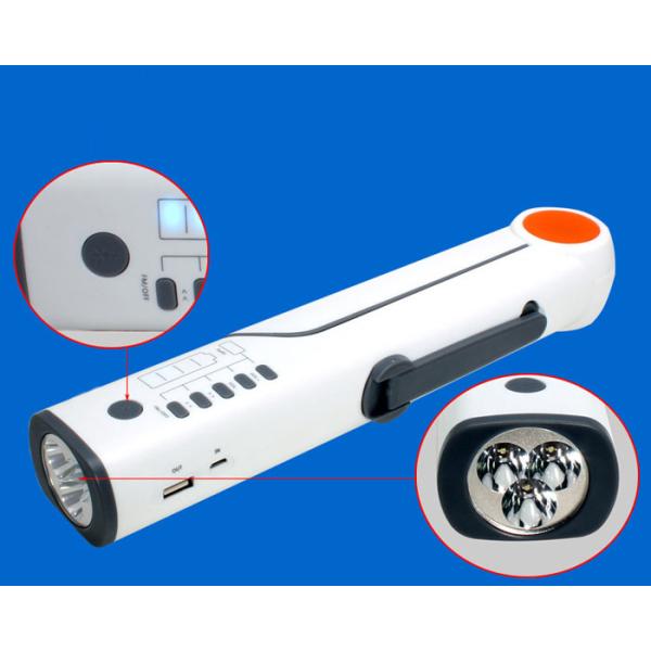 ABS + PS Material LED Table Lamp Emergency Alarm Outdoor Solar Charging