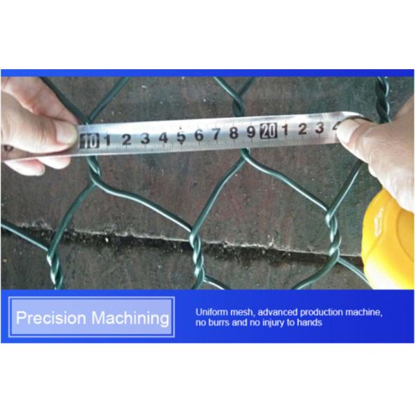 Triple Twist Stone Filled Woven Wire Gabion Baskets 2x1x1m 245g/M2 Zinc Coating