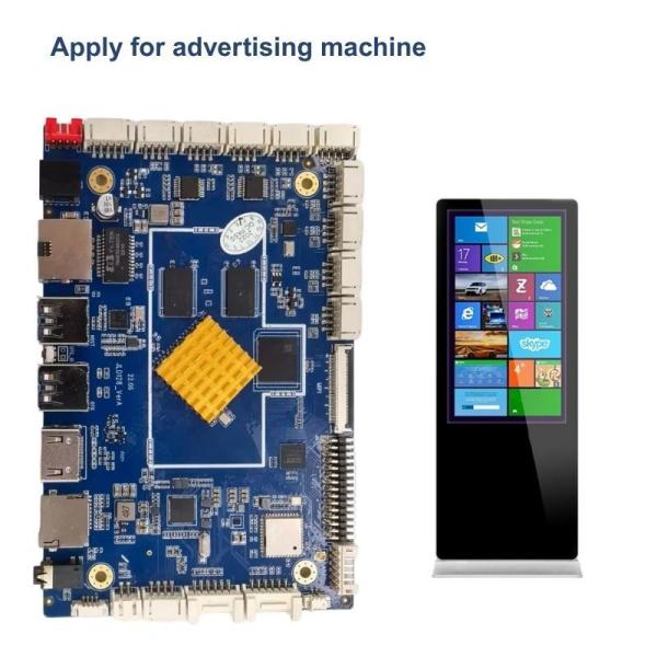 Quality 1TOPS AI RK3568 Embedded ARM Board For Queue System 4GB RAM 64GB ROM Gigabit Ethernet Android Motherboard for sale