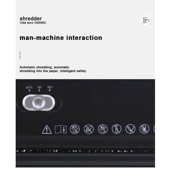 Electricity Powered 5 Sheets Cross Cut Entry Level Shredder for and Durable Shredding