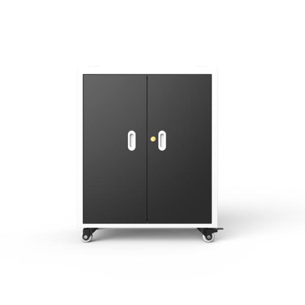 Universal Wheels 30 Slots Chromebook Laptop Charging Cart 930mm