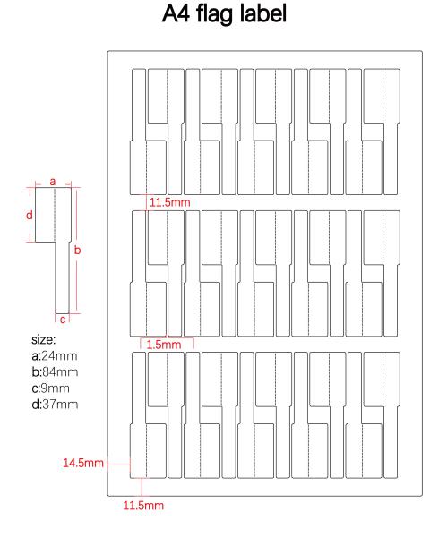 Quality 24*84*9*37m 2mil White Matte Synthetic Paper Flag Tag For Cable Label With Tear Hard for sale
