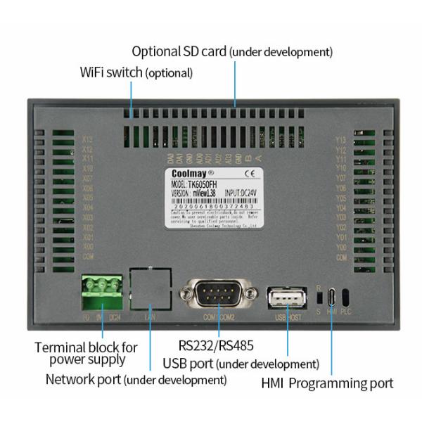 Digital HMI PLC All In One Industrial Machine 4AD 2DA Integrated HMI PLC