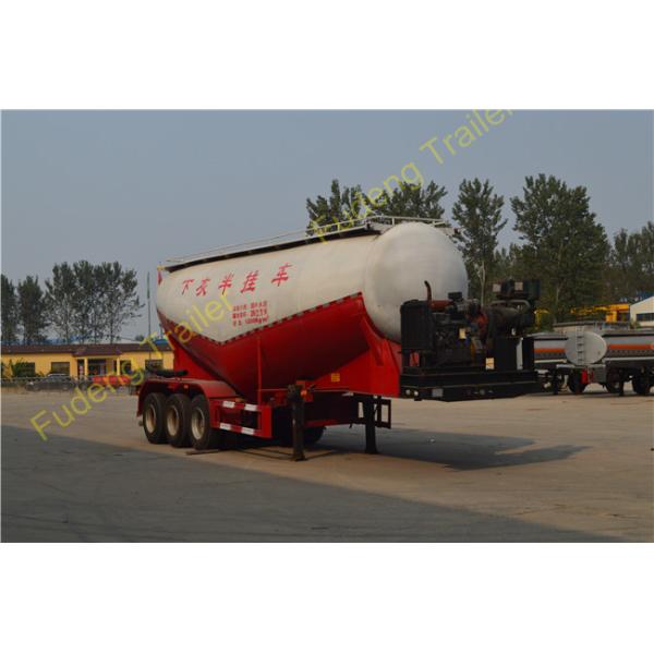 3 Axles V Shaped Bulk cement tanker trailers 45CBM Bulk powder tanker trailers