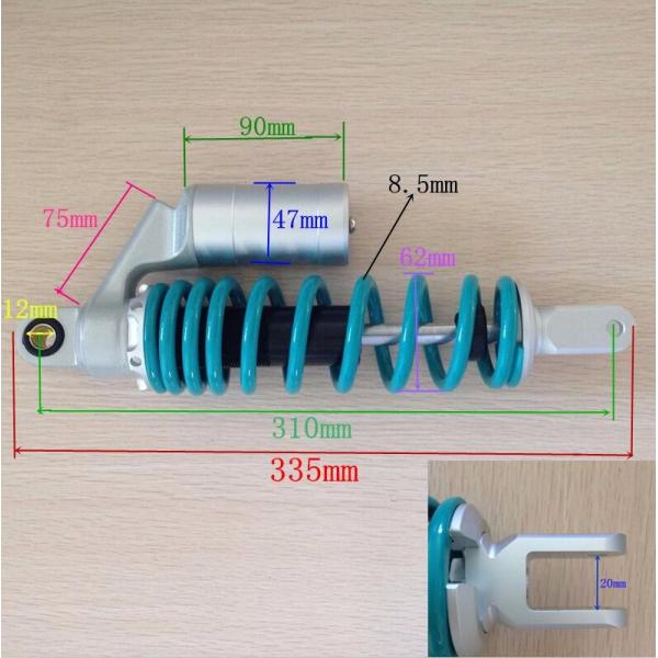 New Design 310mm Motorcycle Mono Air Bag Rear Suspension for Sale