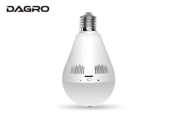 Quality Indoor Wifi Light Bulb Camera Fisheye Panorama Smart Net Connection for sale