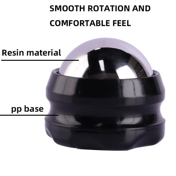 Freezing Hot Cold Ice Massage Roller Ball With Black Red White Oragne Base
