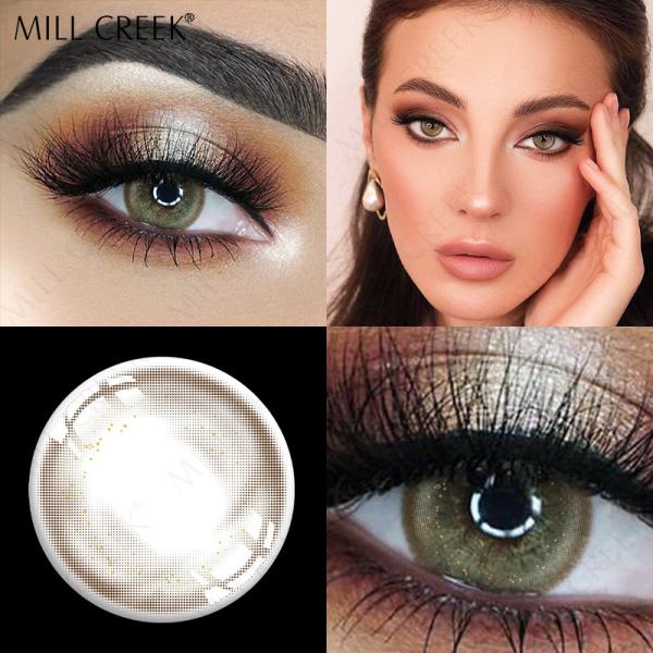 Oem Party Prescribed Colored Contacts 14.2mm Green Brown Blue