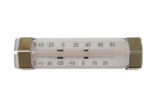 Organic Liquid Filled Refrigerator Freezer Thermometer Mercury Free Plastic Rectangular Shape