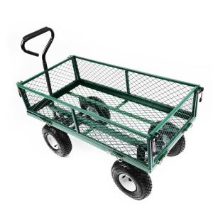86*46*51cm Occasion Selection Garden Wagon Cart With Dumping Feature And Support