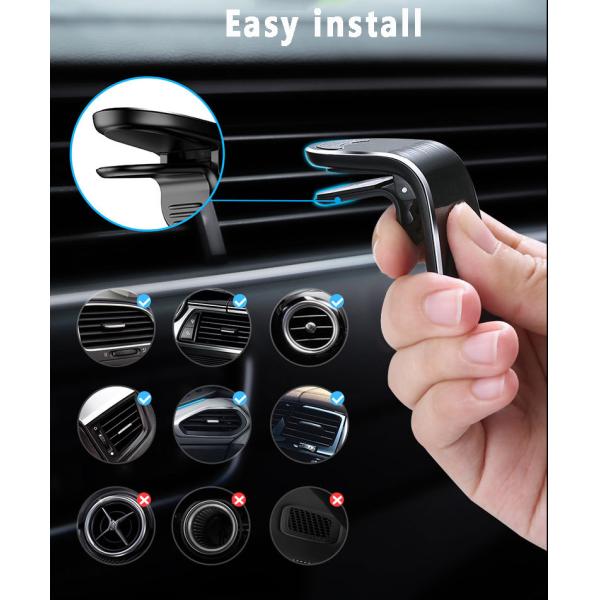 Magnetic Car Vent Phone Mount Anti-Slip Anti-Scratch Super Strong Magnets 360 Degree Rotation