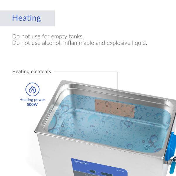 Multifunctional Large Ultrasonic Cleaner 27L Mechanical Control Timer Heater