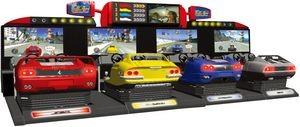 China Speed Driver Coin Operated Arcade Machines , Outrun 4 Sp Amusement Arcade Machines on sale