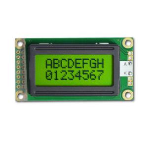 Wholesale STN Transflective 0802 Character LCD Display Module Positive Green Monochrome from china suppliers