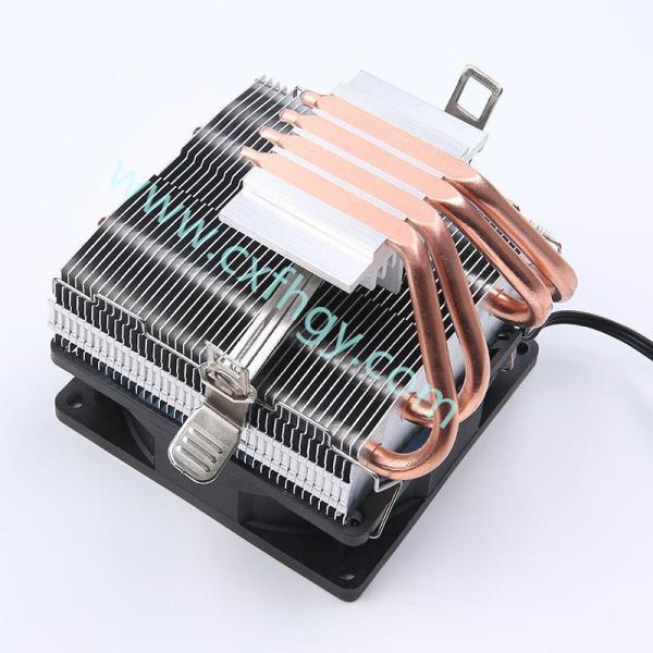 Cxfhgy PWM Silent CPU Cooler LGA/2011/115X/775/AMD 3Pin PC CPU Cooling Radiator 4 Copper Tubes Fans CPU Cooler LED CPU