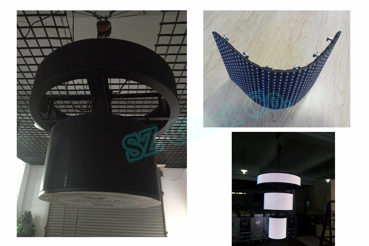 smd full color led flexible screen display