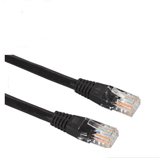 Quality 3m Black Cat6 Patch Cord , Cat5e UTP Patch Cord For Audio And Data Transmission for sale