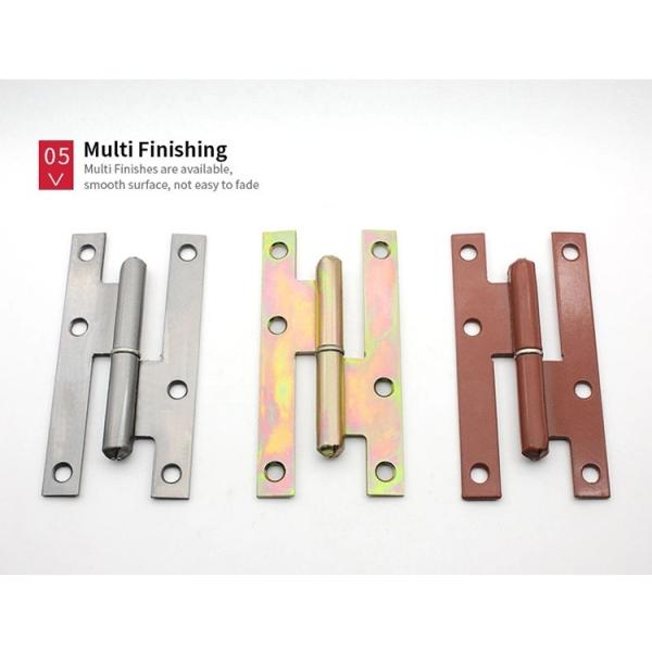 Crown Head H Cabinet Hinges Nickel Plated 110mm*2.5mm